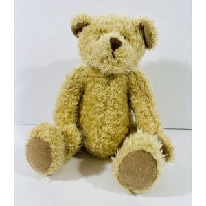 Teddy Bear 8” Sitting Plush Stuffed Animal Collectible Lite Brown Terrys Village